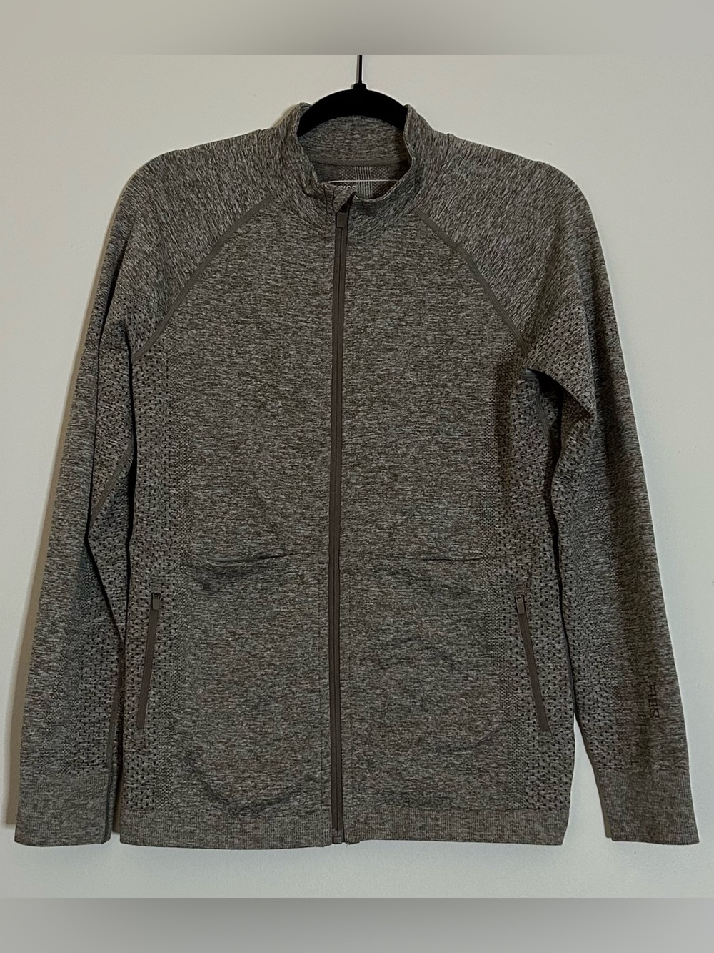 Figs Heather Gray Full-Zip Women's Jacket